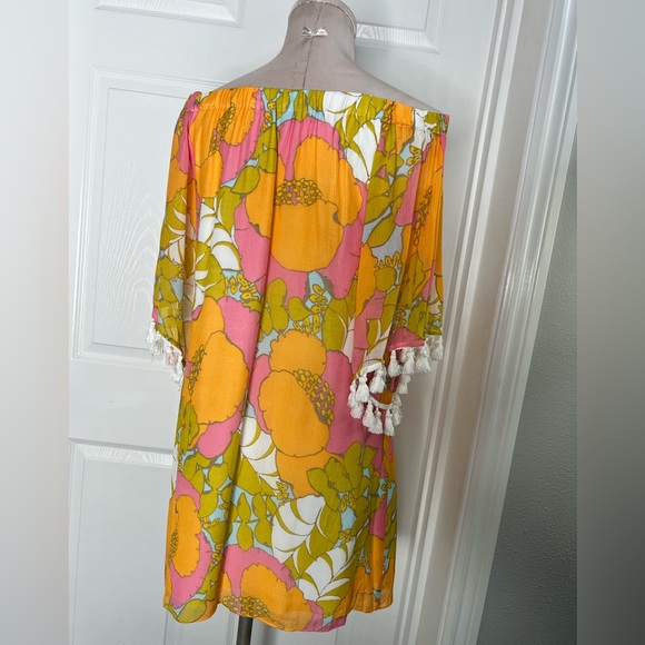 Trina Turk Floral Print Mini Vacation Dress Sz S - Picture 3 of 10